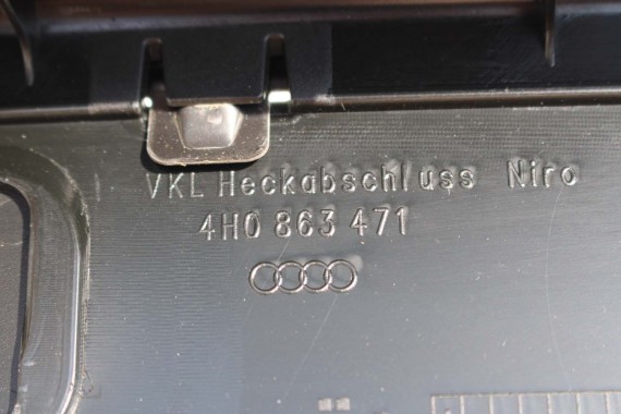 AUDI A8 BOCZEK DYWAN BAGAŻNIKA TAPICERKA 4H0863879AM 4H0863880AA 4H0863471 4H0863463G 4H D4 boczki bagażnik tapicerka 4H0863879