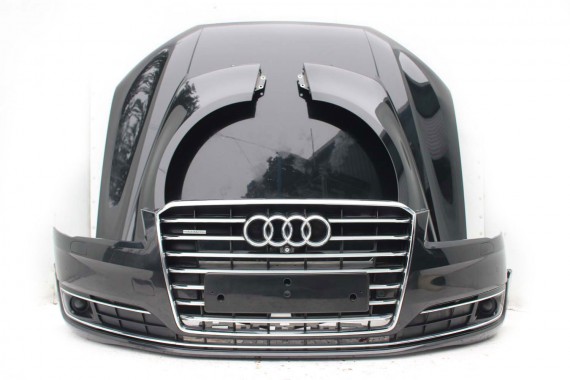 AUDI A8 4H LIFT PRZÓD maska błotniki zderzak błotnik FL LY9T czarny D4 4H0941035 4H0821105B 4H0821106B 4H0823029H 4H0807065 0E0E