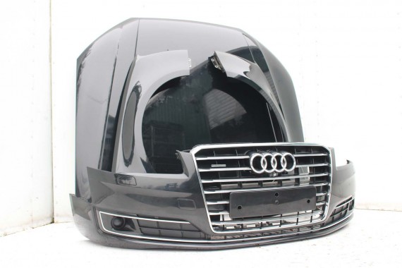 AUDI A8 4H LIFT PRZÓD maska błotniki zderzak błotnik FL LY9T czarny D4 4H0941035 4H0821105B 4H0821106B 4H0823029H 4H0807065 0E0E