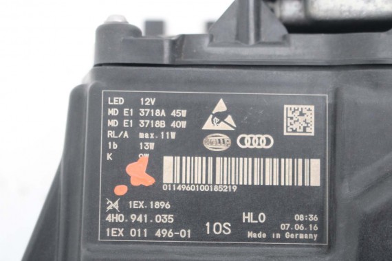 AUDI A8 LIFT LAMPY PRZÓD Matrix 4H0941035 4H0941036 przednia LAMPA LED D4 4H przednie 4H0941783 4H0941784 4H0941783C 4H0941784C