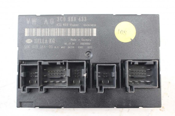 VW PASSAT B6 MODUŁ STEROWNIK KOMFORT 3C0959433 3C0959433 3C0959433K 3C0959433M 3C0959433 3C0959433 3C0959433K 3C0959433M