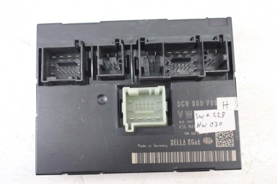 VW PASSAT B6 B7 CC STEROWNIK KOMFORT 3C0959799H 3C0959799E 3C0959799F 3C0959799G 3C0959799H moduł 3C0959799 3C0959799B 3C0959799