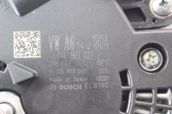 VW AUDI SEAT SKODA ALTERNATOR 180A 04L903023J 04L 903 023 J producent BOSCH 1.6 2.0 TDi diesel 04L903021J 04L903023J 04L903023J