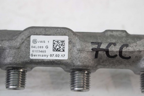 AUDI VW LISTWA WTRYSKOWA 04L130089G 2.0 TDi diesel rozdzielacz paliwa 04L 130 089 G SKODA SEAT 04L130089G 04L130089G 04L130089G