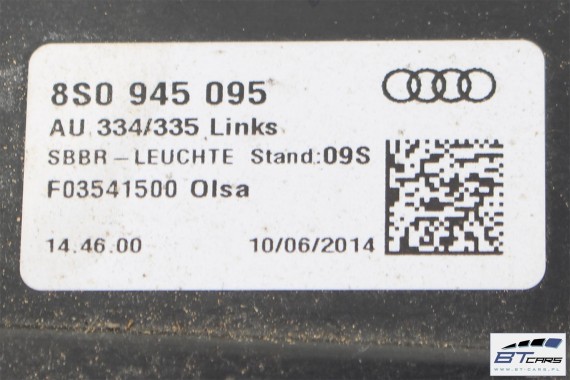 AUDI TT LAMPY LED TYŁ TYLNE 8S0945095 8S0945096 lampa 8S0 945 095 8S0945095E 8S0945096E 8S0945095 8S0945096 8S0945095 8S0945096