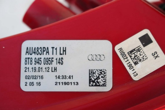 AUDI A5 SPORTBACK LAMPA TYŁ LAMPY TYLNE 8T8945095F 8T8945096F 8T0945093C 8T0945094C 8T8945095F 8T8945096F 8T0945093C 8T0945094C