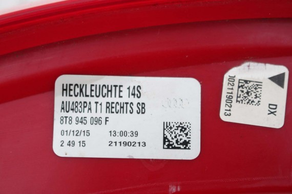 AUDI A5 SPORTBACK LAMPA TYŁ LAMPY TYLNE 8T8945095F 8T8945096F 8T0945093C 8T0945094C 8T8945095F 8T8945096F 8T0945093C 8T0945094C