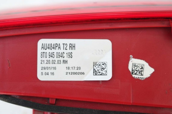 AUDI A5 SPORTBACK LAMPA TYŁ LAMPY TYLNE 8T8945095F 8T8945096F 8T0945093C 8T0945094C 8T8945095F 8T8945096F 8T0945093C 8T0945094C