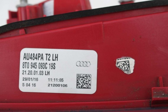 AUDI A5 SPORTBACK LAMPA TYŁ LAMPY TYLNE 8T8945095F 8T8945096F 8T0945093C 8T0945094C 8T8945095F 8T8945096F 8T0945093C 8T0945094C