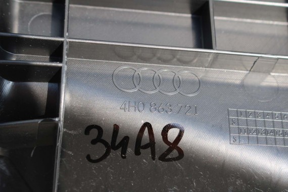AUDI A8 TAPICERKA TYLNEJ ŚCIANY BAGAŻNIKA 4H0863721BE 4H0 863 721 4H0863721 9X7 czarny soul 4H0863721BR 4H0863721BE 4H0863721