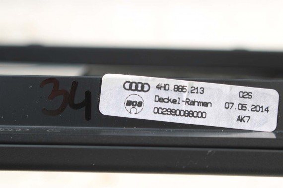 AUDI A8 TAPICERKA TYLNEJ ŚCIANY BAGAŻNIKA 4H0885213 4H0 885 213 9X7 czarny 4H0885213 4H0885213 4H0885213 4H0885213 4H0885213