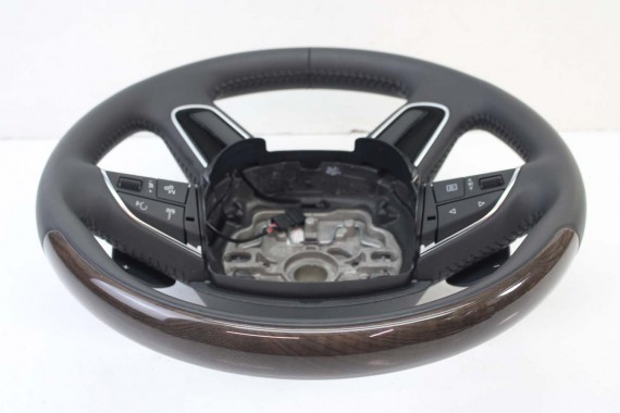 AUDI A8 KIEROWNICA DREWNO 4H0419091AH 4H0419091BC 4H0419091AH 4H D4 4H0419091N FIZ czarny 4H0419091AH 4H0419091BC 4H0419091AH