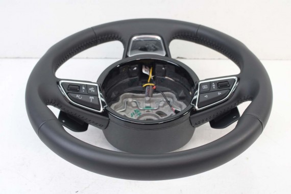 AUDI A8 KIEROWNICA + BIEGI 4H0419091AF 4H0419091AQ podgrzewana Kolor : INU 4H0 419 091 AF D4 4H0419091AQ 4H0419091AF 4H0419091AQ