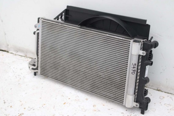VW POLO AUDI A1 SKODA SEAT CHŁODNICE + WENTYLATOR 6R0820411Q 6R0121253 6R0820411D 6R0820411T 6C0816411B komplet 6R0 820 411 D
