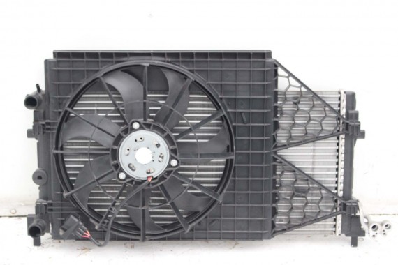 VW POLO AUDI A1 SKODA SEAT CHŁODNICE + WENTYLATOR 6R0820411Q 6R0121253 6R0820411D 6R0820411T 6C0816411B komplet 6R0 820 411 D