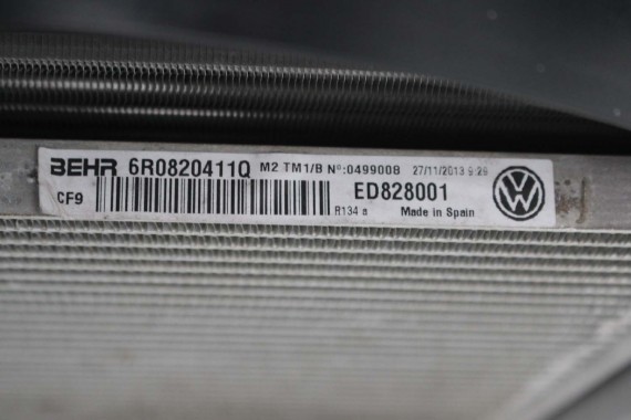 VW POLO AUDI A1 SKODA SEAT CHŁODNICE + WENTYLATOR 6R0820411Q 6R0121253 6R0820411D 6R0820411T 6C0816411B komplet 6R0 820 411 D