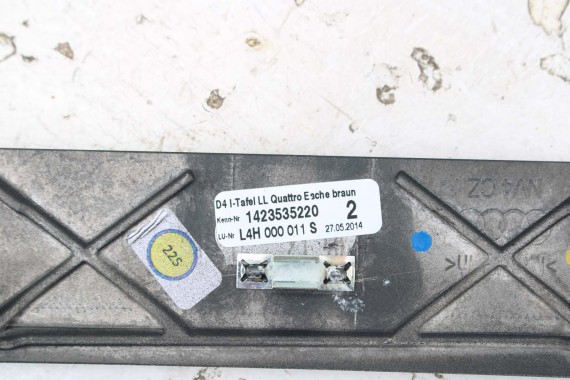 AUDI A8 LISTWY OZDOBNE DEKOR DEKORY TAPICERKA drewno 4H D4 4H0867409 4H0867410 4H0867419 4H0867420 4H0867420 4H0881607 4H1820901