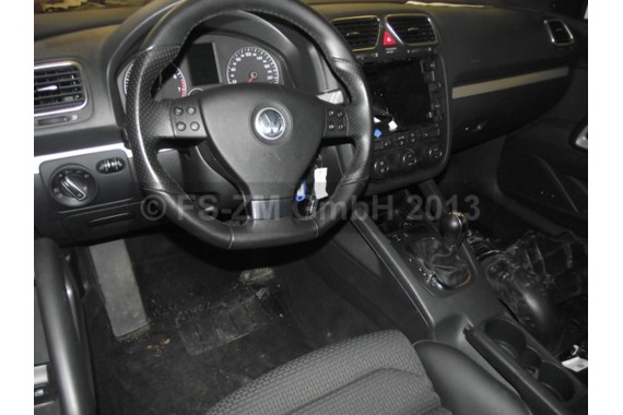 VW SCIROCCO FOTELE KOMPLET FOTELI siedzeń siedzenia fotel tapicerka 1K8 skóra + alcantara materiał kolor czarny siedzenie kanapa