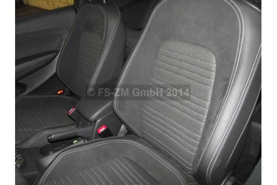 VW SCIROCCO FOTELE KOMPLET FOTELI siedzeń siedzenia fotel tapicerka 1K8 skóra + alcantara materiał kolor czarny siedzenie kanapa
