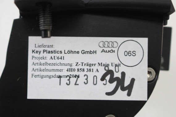 AUDI A8 OSŁONA 4H0858381A KONSOLA DESKA ROZDZIELCZA KOKPIT PULPIT 4H0858381A Kolor czarny 4H D4 4H0858381A 4H0858381