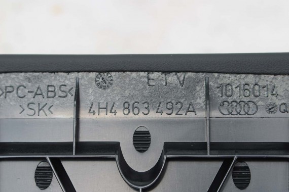 AUDI A8 OSŁONA 4H4863492A KONSOLA DESKA ROZDZIELCZA KOKPIT PULPIT 4H4863492A 4H D4 4H4863492A PODŁOKIETNIKA 4H4863492A 4H4863492