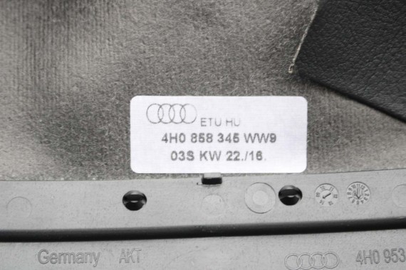 AUDI A8 LISTWY OZDOBNE DEKOR DEKORY TAPICERKA drewno 4H D4 4H0867409 4H0867410 4H0867419 4H0867420 4H0867420 4H0881607 4H1820901