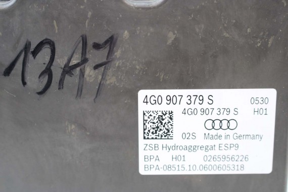 AUDI A7 POMPA ABS 4G0907379S hamulcow 4G0614517AK agregat BEF 4G0614517AM 4G0614517BA 4G0907379T 4G0998375AD A6 4G8 FL LIFT