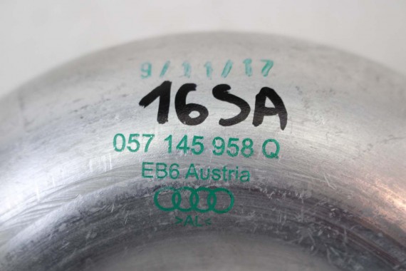 AUDI A8 PRZEWÓD 057145957AB 057145958Q rurka 4.2 TDi 057145957Q 057145957AB 057145958Q INTERKULERA intercoolera wąż 057145957AB