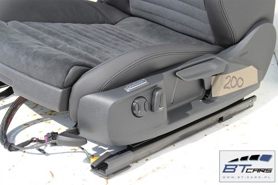 VW PASSAT B8 SEDAN FOTELE KOMPLET FOTELI siedzeń siedzenia fotel tapicerka skóra alcantara kolor czarny 3G 3G5