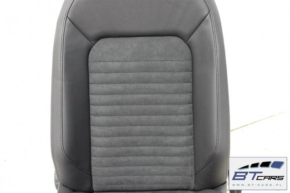 VW PASSAT B8 SEDAN FOTELE KOMPLET FOTELI siedzeń siedzenia fotel tapicerka skóra alcantara kolor czarny 3G 3G5
