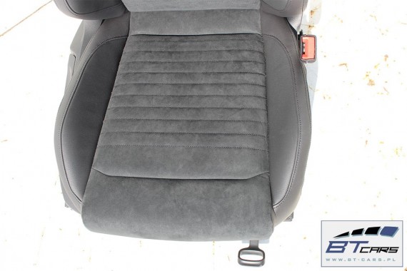 VW PASSAT B8 SEDAN FOTELE KOMPLET FOTELI siedzeń siedzenia fotel tapicerka skóra alcantara kolor czarny 3G 3G5