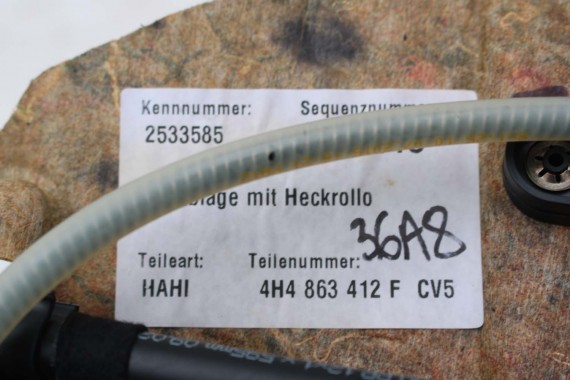 AUDI A8 LONG ROLETA TYŁ 4H4863412B TYLNA BAGAŻNIKA 4H D4 4H4863412D 4H4863412F 4H4863412B 4H4863412B 4H4 863 412 CV5 czarny soul