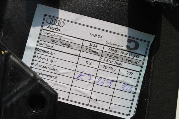 AUDI A8 SCHOWEK KONSOLI KIEROWCY 4H1857005A 4H1 857 005 A 38M Kolor 38M czarny 4H1857005A 4H1857005D 4H1857005A 4H1857005D 4H D4