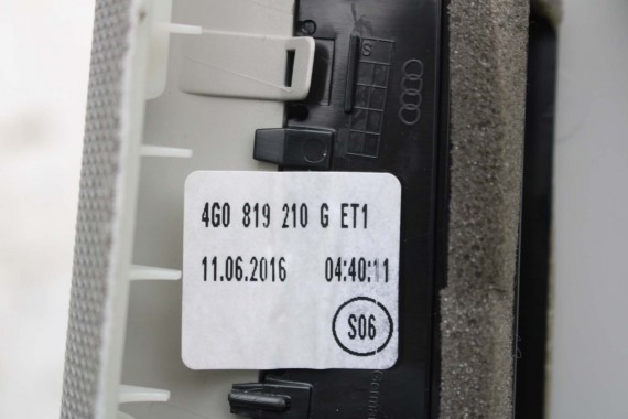 AUDI A8 SŁUPEK B 4H0867239B 4H0867240B poszycie podsufitki 4H0 867 239 B 4H D4 ŚRODKOWY ŚRODKOWA TAPICERKA 4H0867239E 4H0867240E