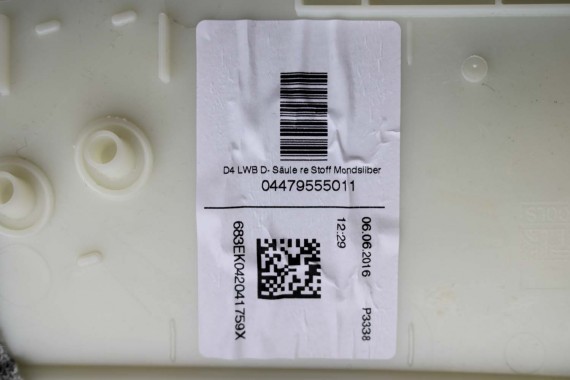 AUDI A8 SŁUPEK D TAPICERKA LISTWA 4H4867289 4H4867290 D4 poszycie EP1 srebrny 4H4867289D 4H4867290D 4H4867289H 4H4867290H LONG