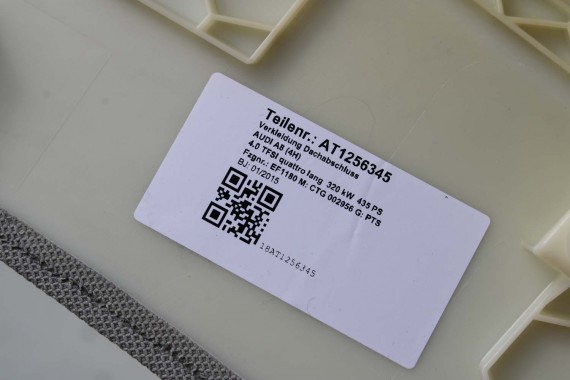 AUDI A8 LONG WYKOŃCZENIE PODSUFITKI 4H4868438 4H4 868 438 słupek 4H d4 poszycie górne EP1 srebrny 4H4868438 4H4868438 4H4868438