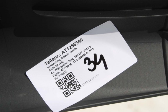 AUDI A8 POSZYCIE SŁUPKA B 4H0867243H 4H0867244H 4H0867285 4H0867286 4H D4 słupek OSŁONA dolne 4H0867243A 4H0867244A 4H0867243