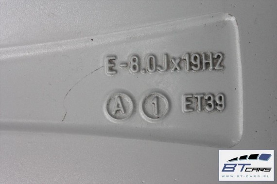 AUDI Q5 FELGI 19 cali 8R0601025AB KOŁA + OPONY felga LATO 8.0J*19H2 ET39  opona BRIDGESTONE DUELER H/P SPORT 235/55/19 101W 8R