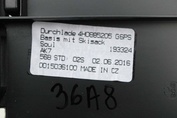AUDI A8 S8 SCHOWEK FOTELI TYLNYCH 4H0885205C 4H0885205B 4H0 885 205 C 4H0885205C 4H D4 4H0885205 4H0885205C 4H0885205B 4H0885205