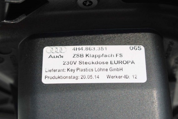 AUDI A8 LONG TUNEL ŚRODKOWY PODŁOKIETNIK TYŁ 4H 4H4861832B 4H4862841 4H1863240 4H0861831 4H4862851 4H4863492 4H4864298 4H4864205