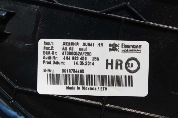 AUDI A8 LONG TUNEL ŚRODKOWY PODŁOKIETNIK TYŁ 4H 4H4861832B 4H4862841 4H1863240 4H0861831 4H4862851 4H4863492 4H4864298 4H4864205