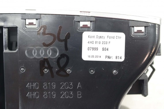 AUDI A8 WLOTY POWIETRZA TUNELU NAWIEW 4H0819203F 4H0 819 203 4H0819203B 4H D4 chrom 4H0819203A 4H0819203D 4H0819203E 4H0819203F