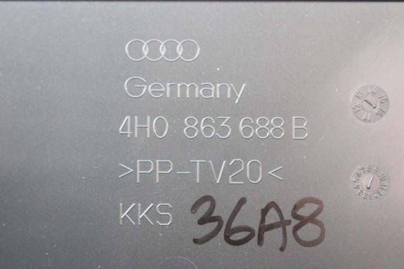AUDI A8 RAMKA OSŁONA BAGAŻNIKA 4H0863688 KONSOLA 4H D4 4H0863688A KAPA 4H0863688 4H0863688 4H0863688 4H0863688A 4H0 863 688
