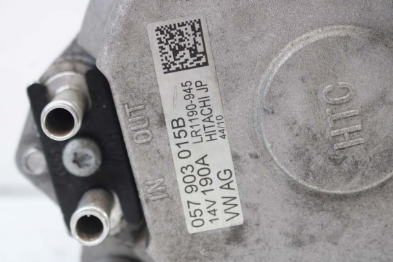 VW TOUAREG AUDI A8 Q7 ALTERNATOR 057903015B 057903015D 057903015DX 057 903 015 B D DX CHŁODZONY WODĄ 4.2 TDi diesel HITACHI