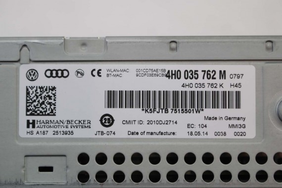 AUDI A8 LIFT CZYTNIK DVD MMI 3G 4H0035762M 4H0035762K 4H0035762M 4H0035762K 4H0035762M 4H0035762K 4H0035762M 4H0035762 4H0035762