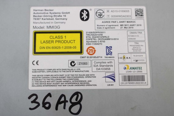 AUDI A8 LIFT CZYTNIK DVD MMI 3G 4H0035776N 4H0035776S 4H0035776N 4H0035776S 4H0035776N 4H0035776S 4H0035776N 4H0035776 4H0035776