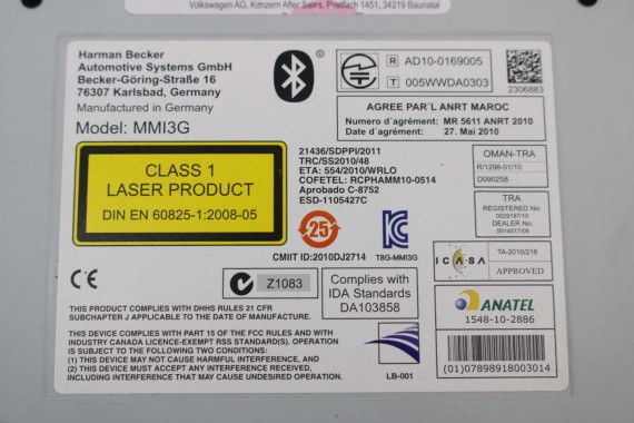 AUDI A8 LIFT CZYTNIK DVD MMI 3G 4H0035646A 4H0035666S 4H0035646A 4H0035666S 4H0035646A 4H0035666S 4H0035646A 4H0035666 4H0035646