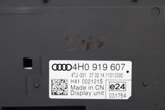 AUDI A8 MONITORY 4H0919607 4H4919607 TYŁ TV ZESTAW RSE 4H EKRAN LCD 4H0919607 4H4919607 4H0919607 4H4919607 4H0919607 4H4919607