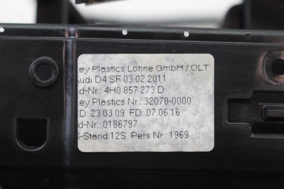 AUDI A8 MECHANIZM WINDA MONITORA EKRANU 4H0857273D 4H 857273C 4H0857273D 4H0857273D 4H0857273C 4H0857273D 4H0857273C 4H0857273D