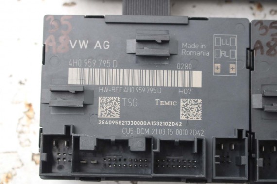 AUDI A8 4H D4 DOCIĄGANIE DRZWI DOCIĄGI DOMYKANIE 4H1837016E 4H1837015E 4H0839016C 4H0839015C 4H0959795D 4H0959793G 4H0959792G